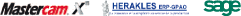Mastercam, Herakles ERP GPAO, Sage